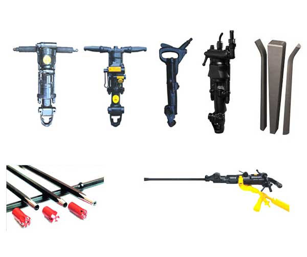 Rock drill, Jack Hammer and Tools